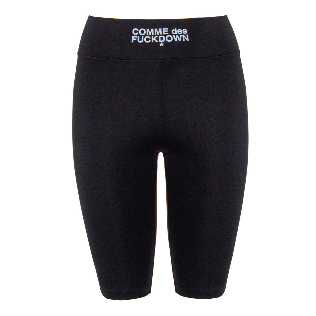Comme Des Fuckdown Leggings In Cotone Nero — view 4