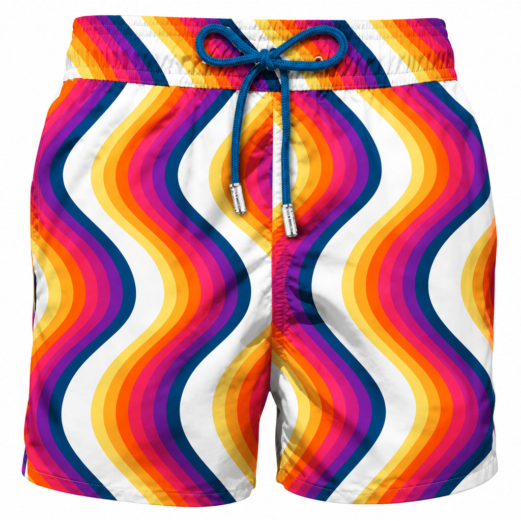 Mc2 Saint Barth Polyester Swim Shorts Multicolour Multicolor