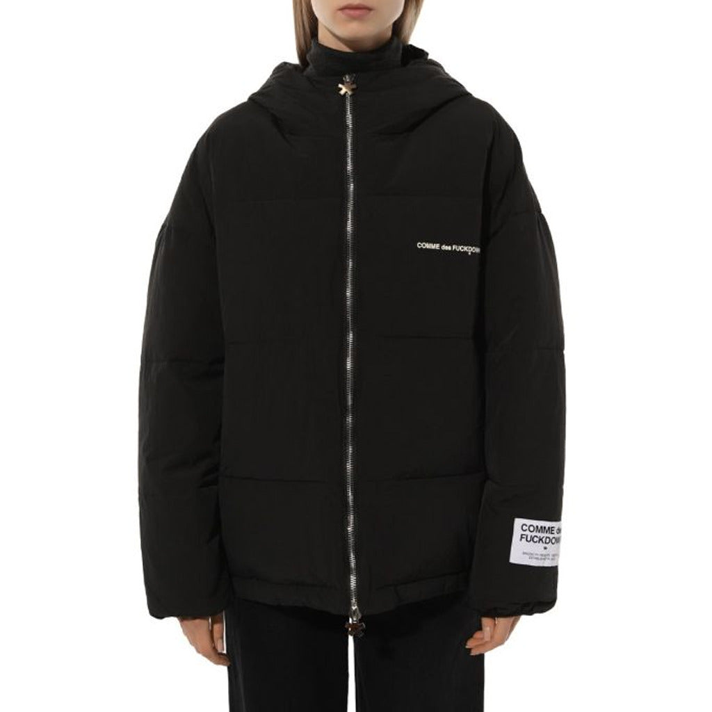 Comme Des Fuckdown Nylon Jacket Black — view 3