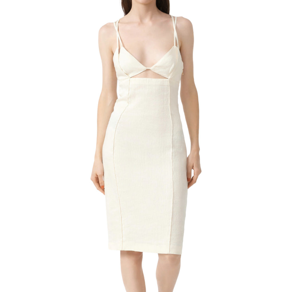 Patrizia Pepe Dress Linen Beige