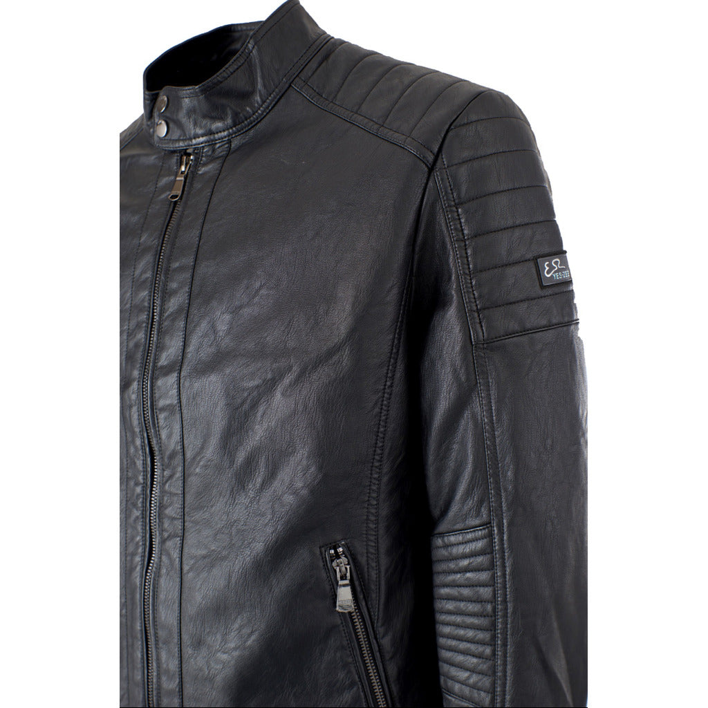 Yes Zee eco-leather jacket black