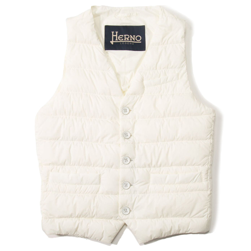 Herno Nylon Vest Down Jacket White