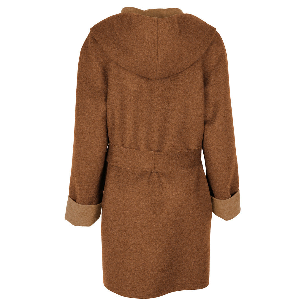 Loro Piana Wool Coat Gold Brown — view 2