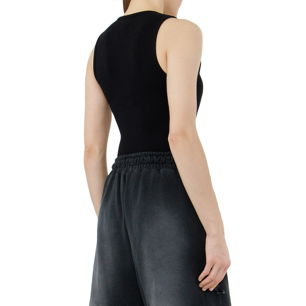 Comme Des Fuckdown Cotton Bodysuit Costina Black — view 4