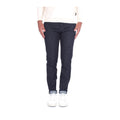 Jacob Cohen Five-Pocket Jeans, Slim Fit, With Smooth Leather Grey
