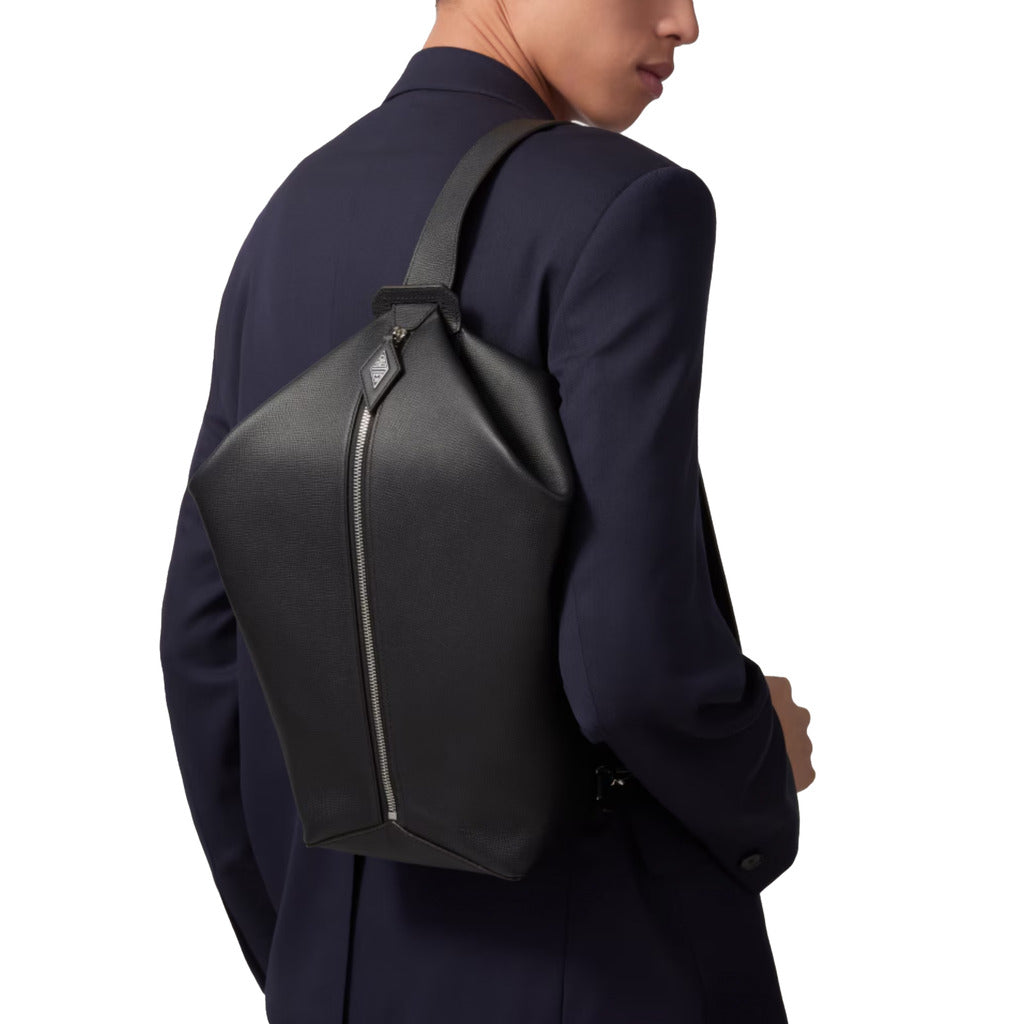 CARTIER Zaino Losange black grained calfskin leather backpack – Siebentaschen