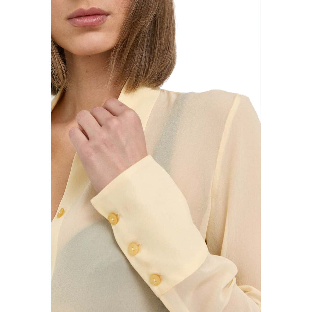 Patrizia Pepe Shirt Silk Clarity Yellow — view 3