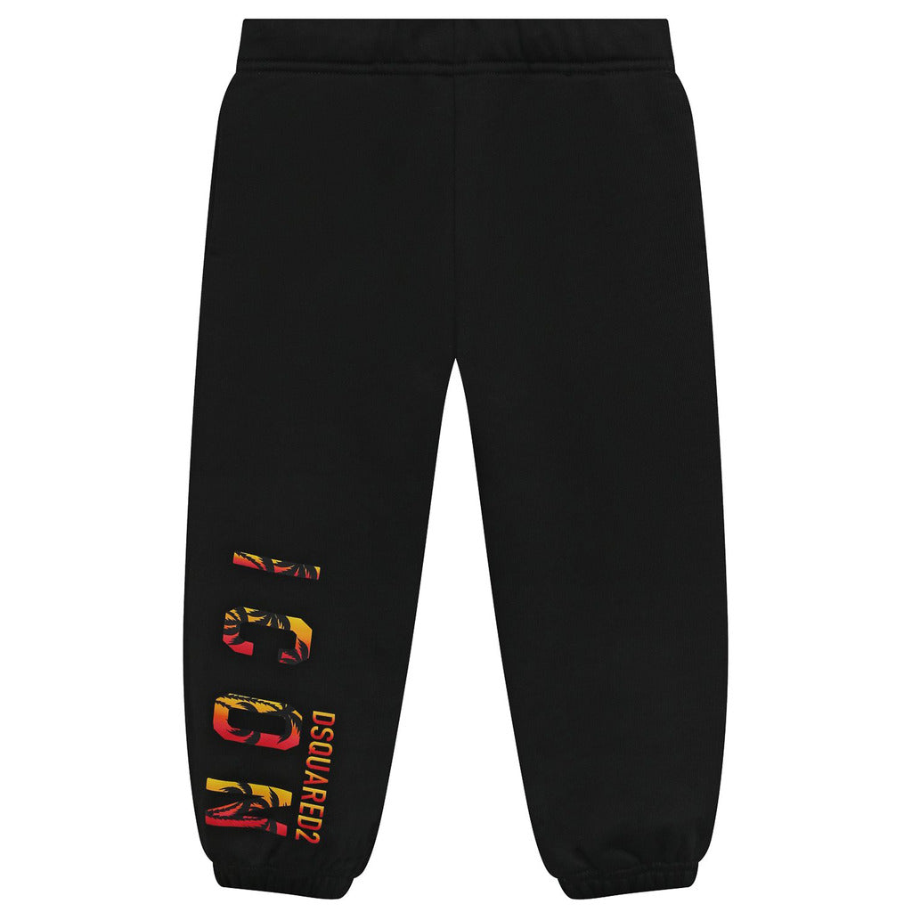 Dsquared2 Cotton Trousers Icon Black