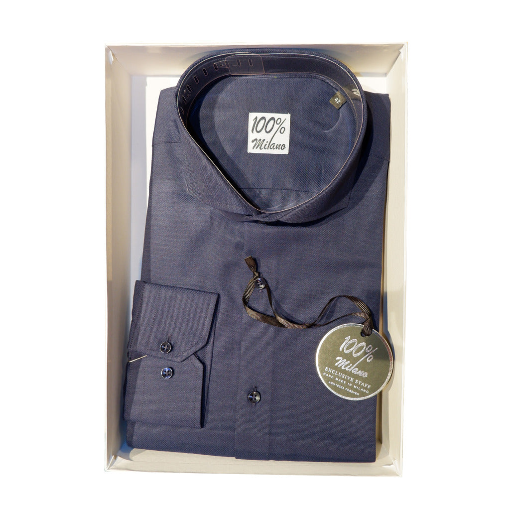 100% Milano Shirt Blue
