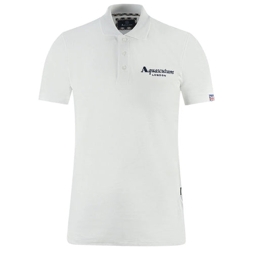 Aquascutum Cotton Polo Shirt, Contrasting Logo On Front