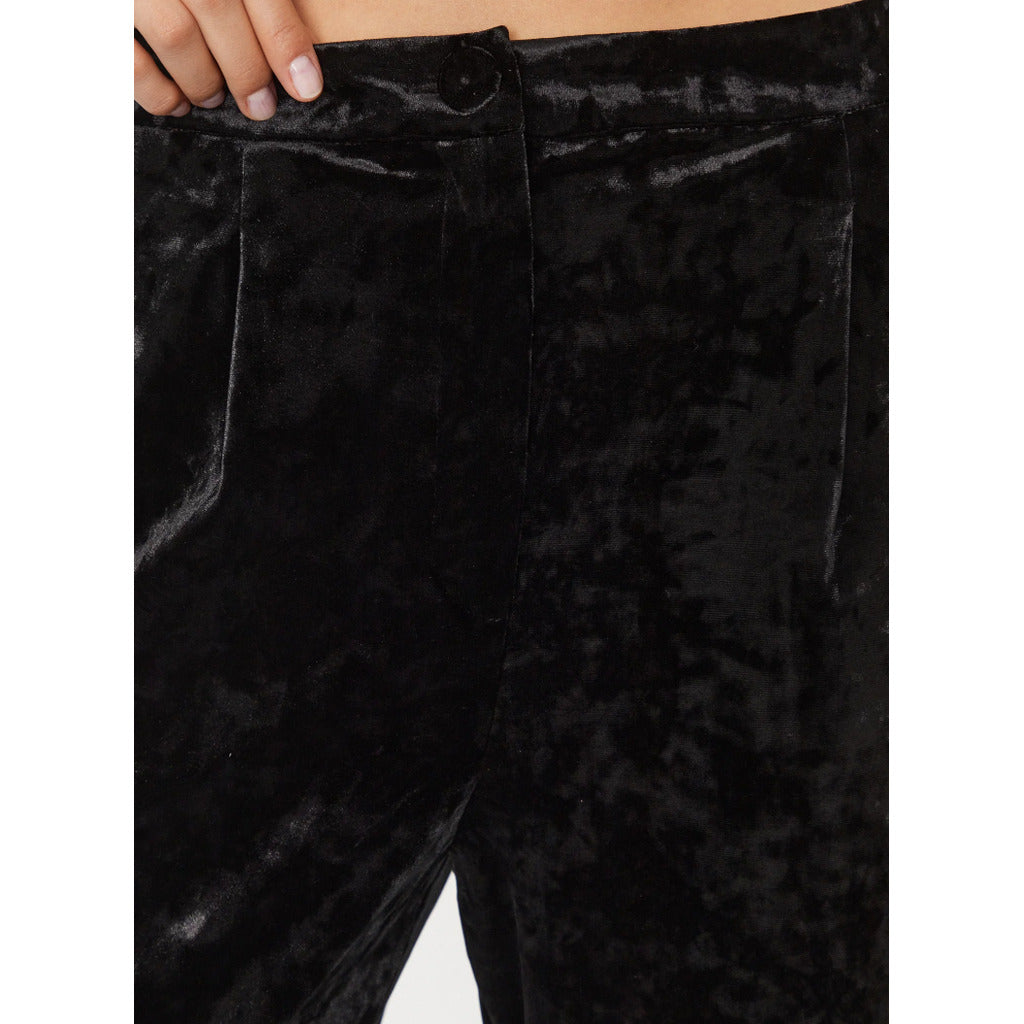 Patrizia Pepe Trousers Velvet Black — view 3