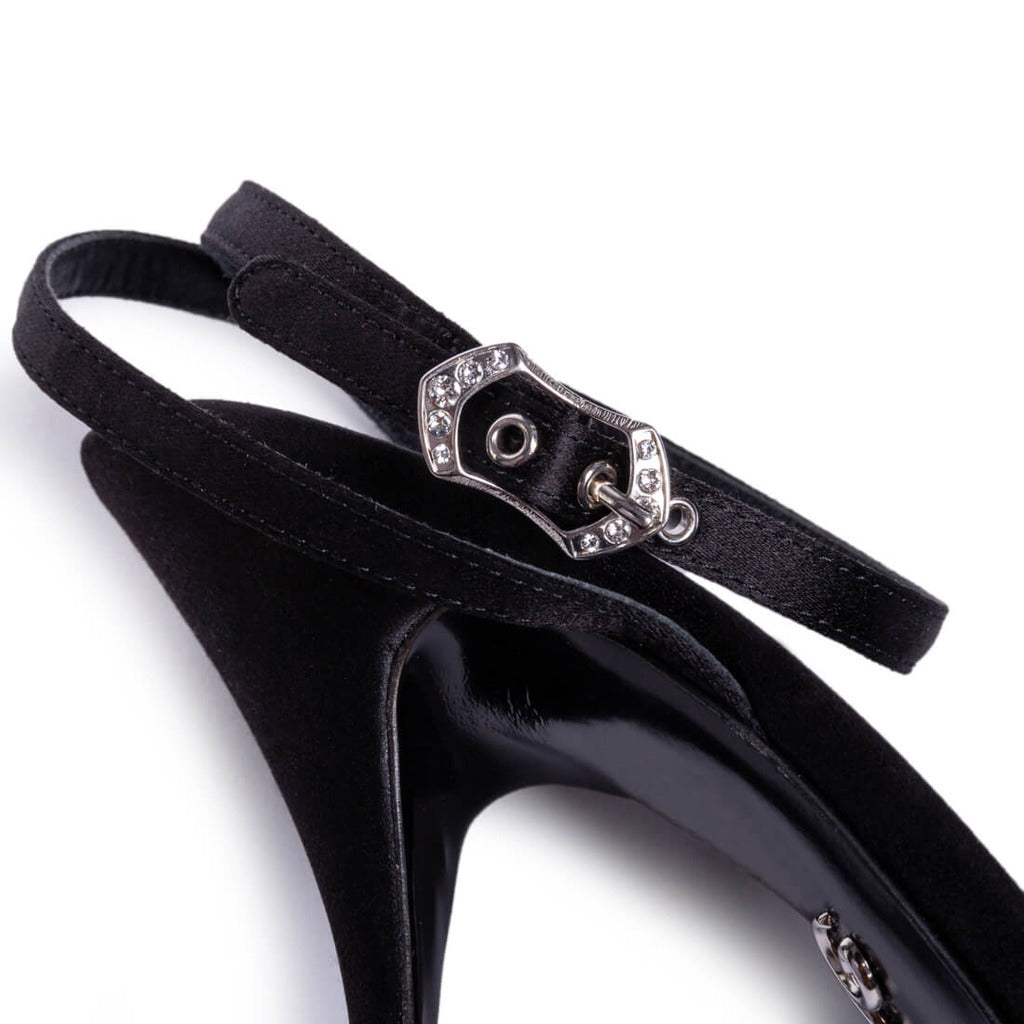 Dolce & Gabbana Silk Sandals Black — view 4