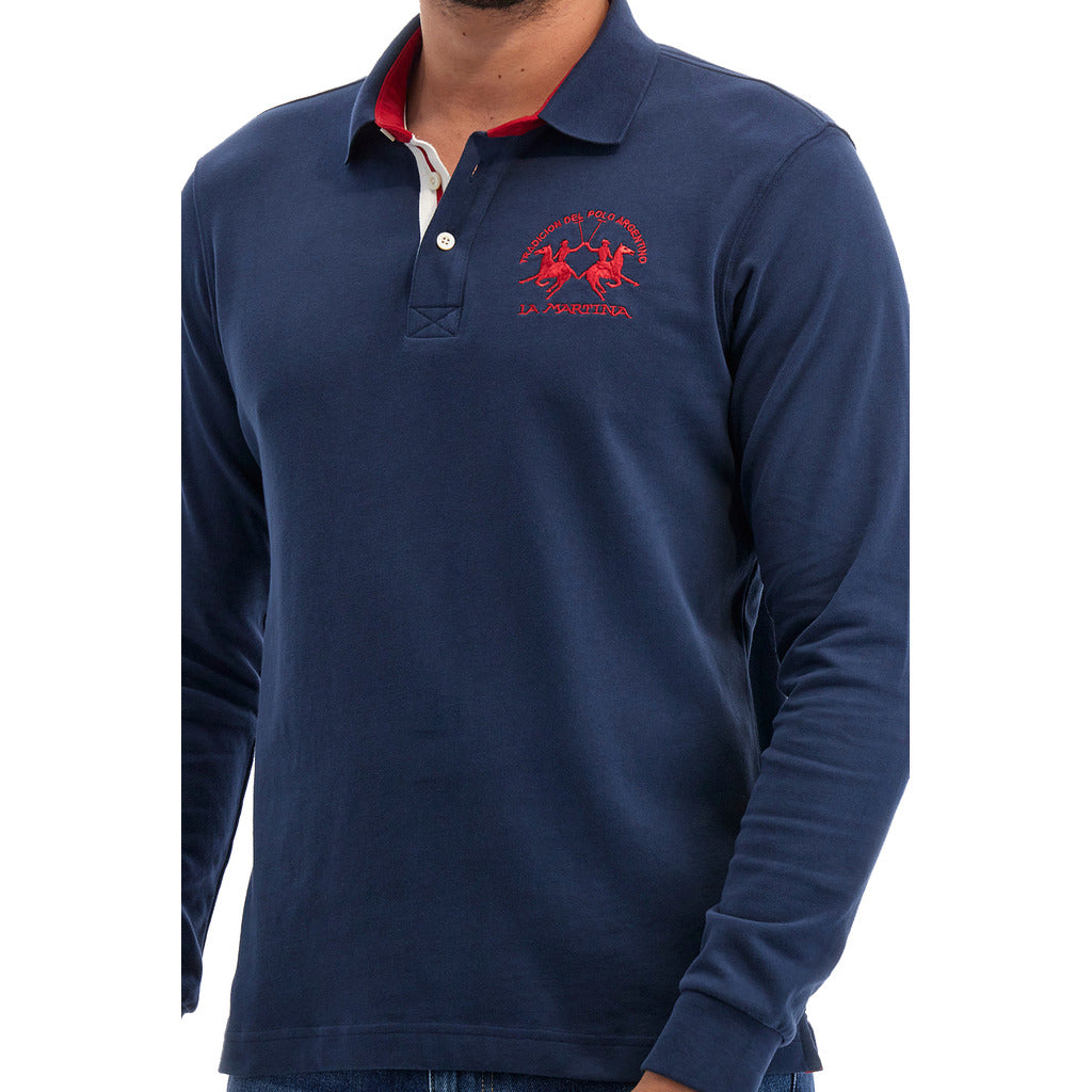 La Martina Man Polo Heavy Jersey Blue — view 3