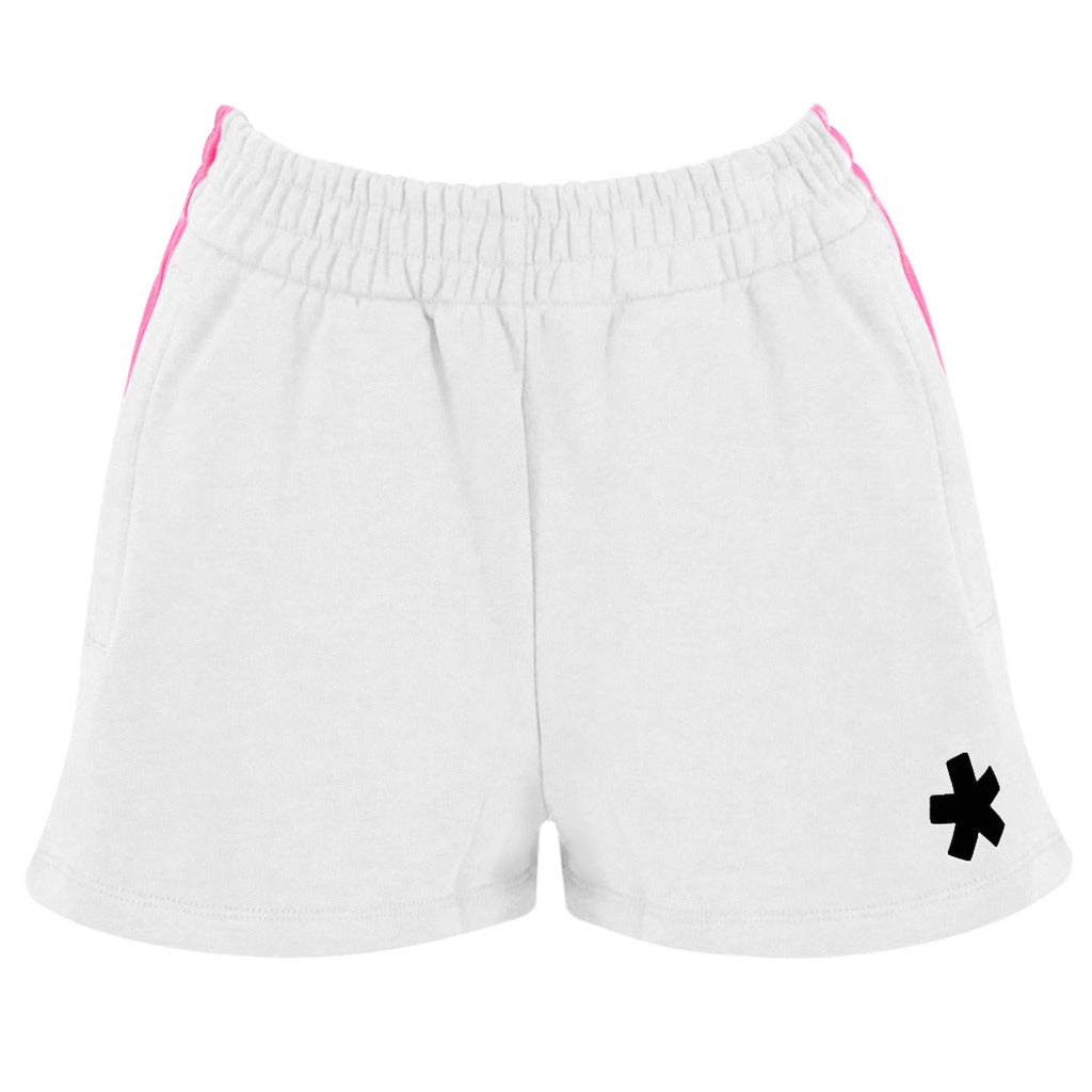 Comme Des Fuckdown Cotton Shorts White
