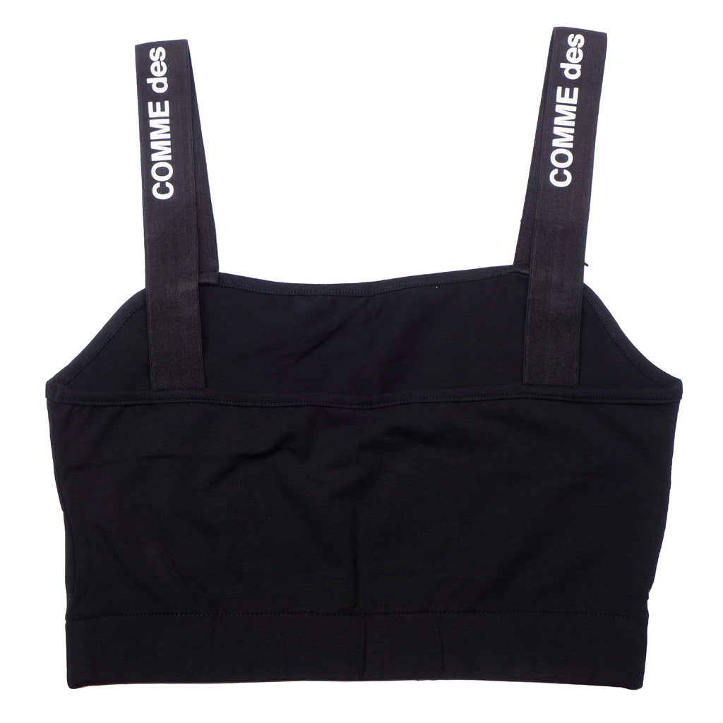 Comme Des Fuckdown Cotton Top Elastico Logato Black