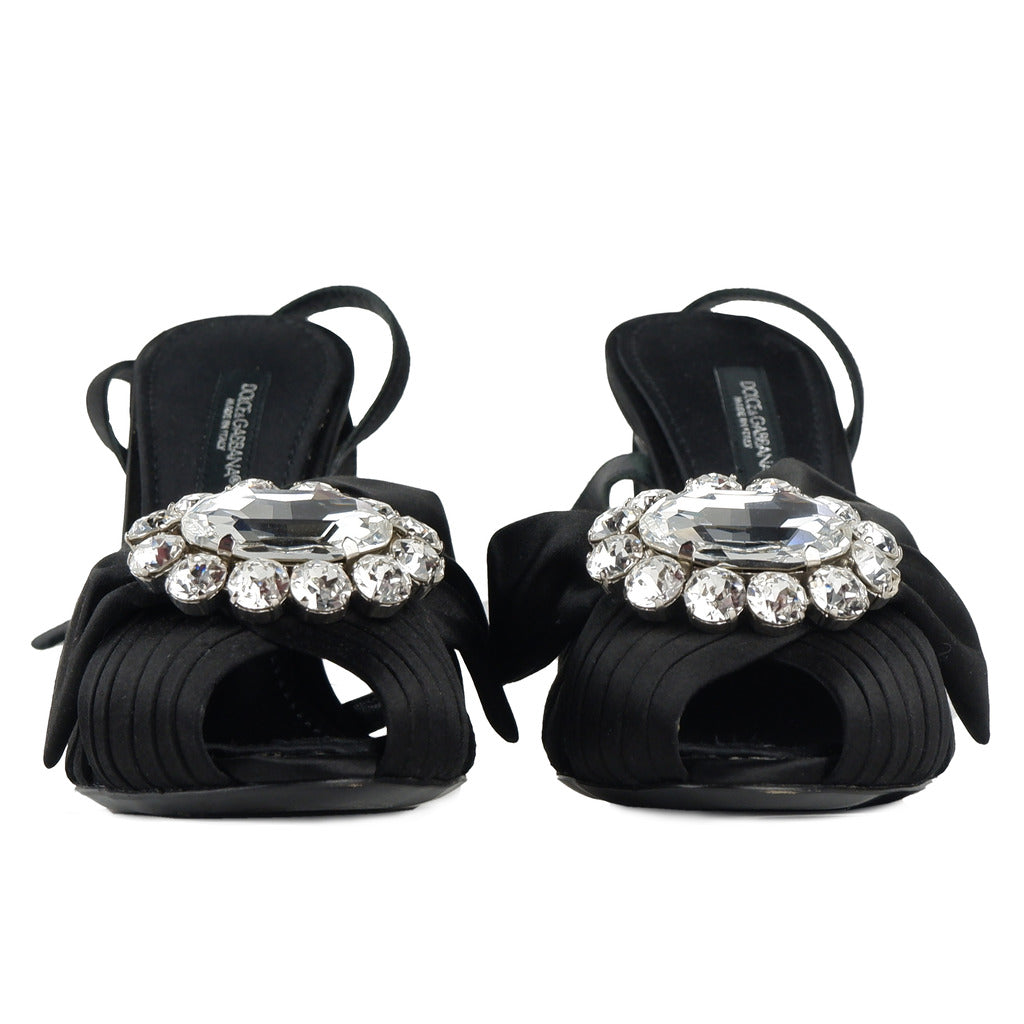 Dolce & Gabbana Satin Heels Black — view 2