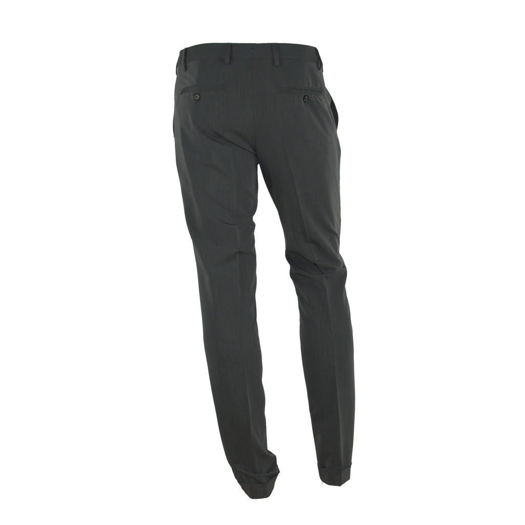 100% Milano Polyester Viscose Trousers Grey — view 2