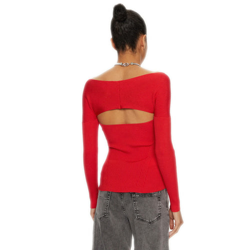 Pinko Viscose Amaranto Sweater Ribbed — view 2