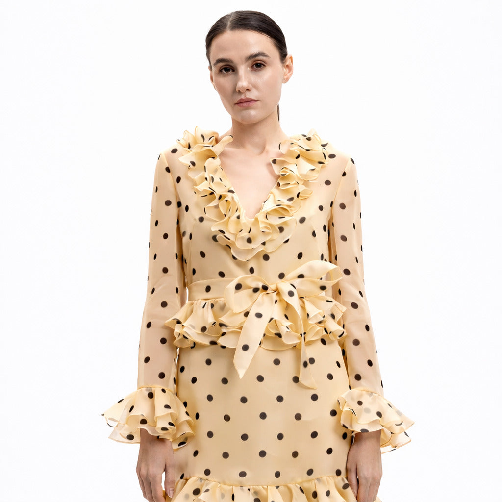 Valentino Garavani Dress Silk Polka-Dot — view 3