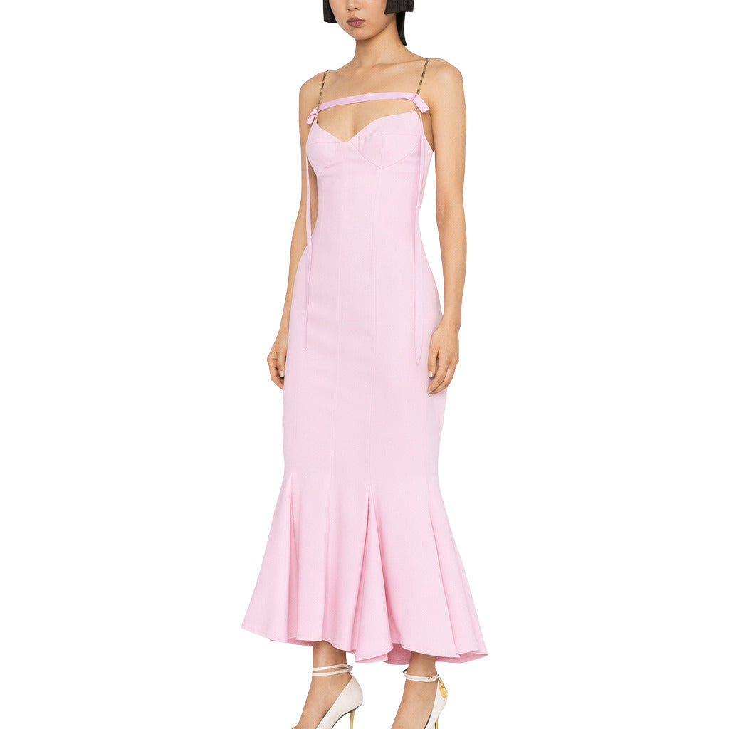 The Attico Dress Lungo Pink — view 2