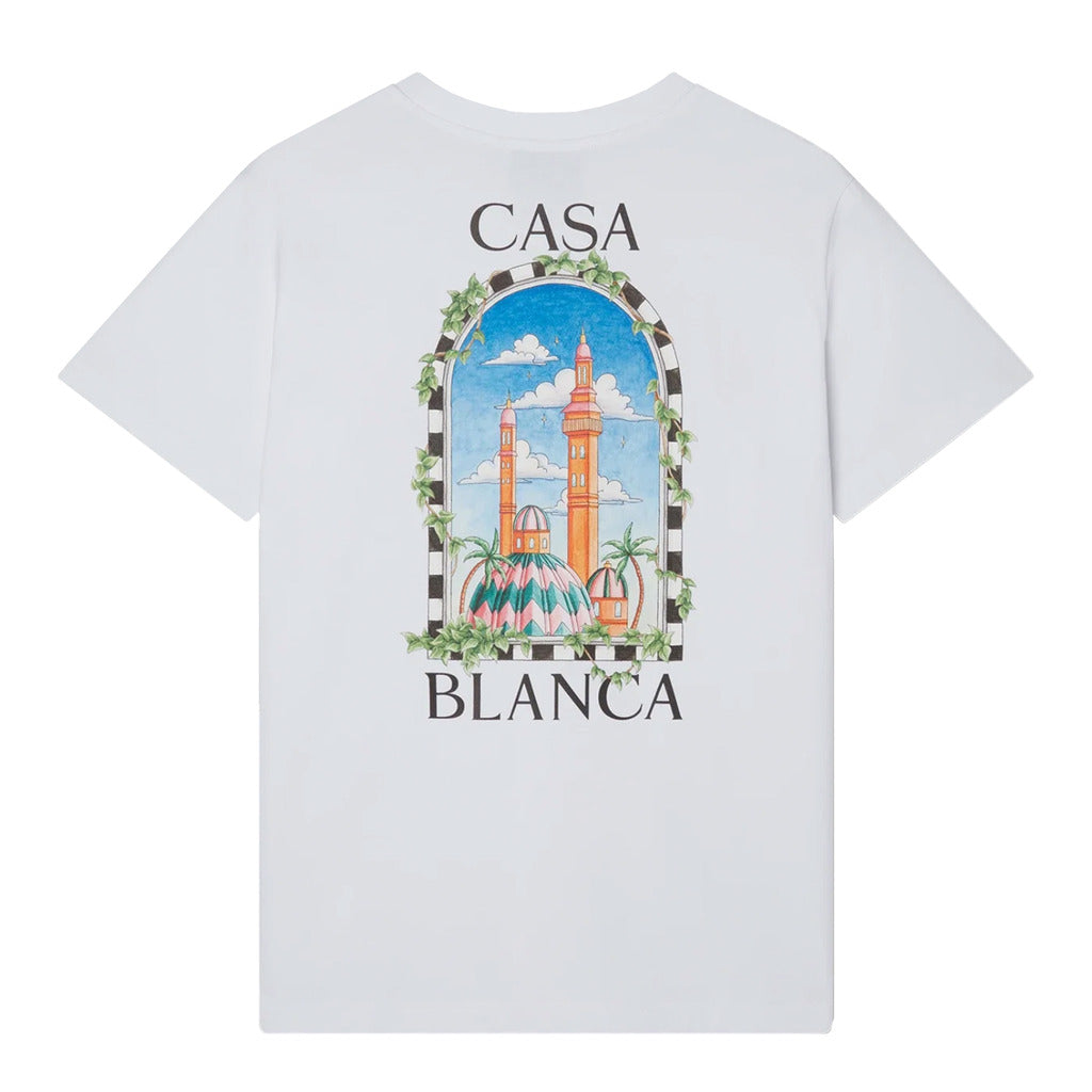 Casablanca Cotton T-Shirt Vue De Damas White — view 2