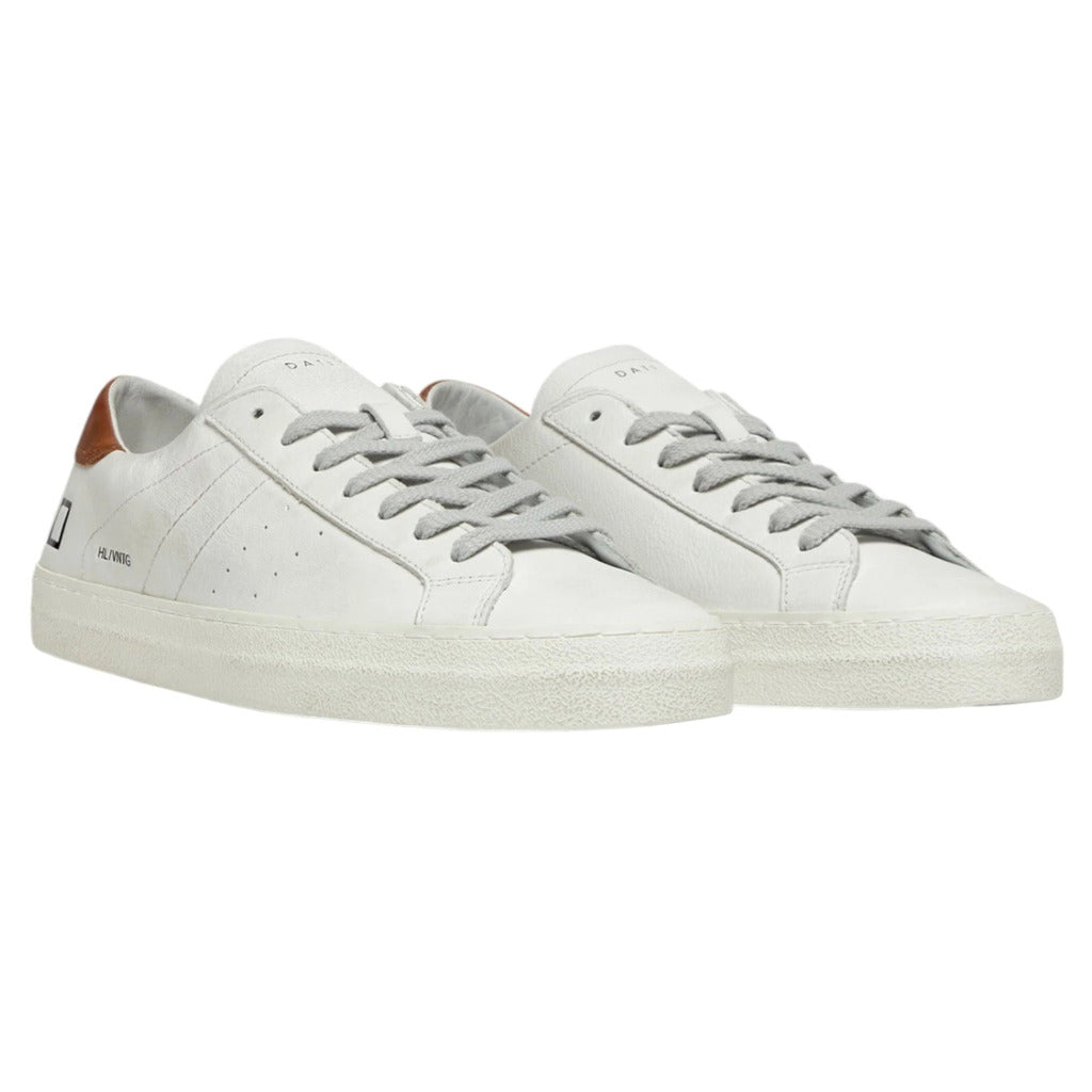 D.A.T.E. Leather Shoes White