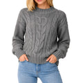 Hinnominate Wool Sweater Dolcevita Gray