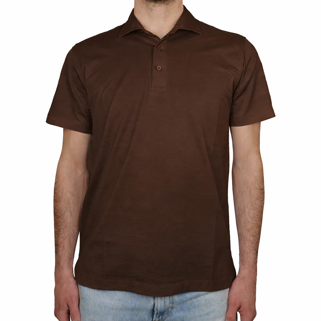 loro piana tessuto - Polo - lp-polo-lana-marrone