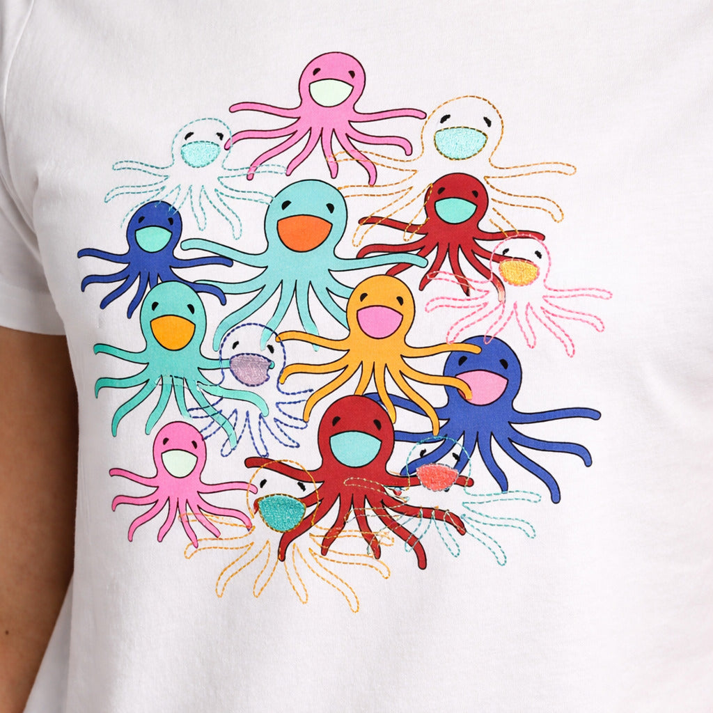 Vilebrequin Cotton T-Shirt Tao White — view 3
