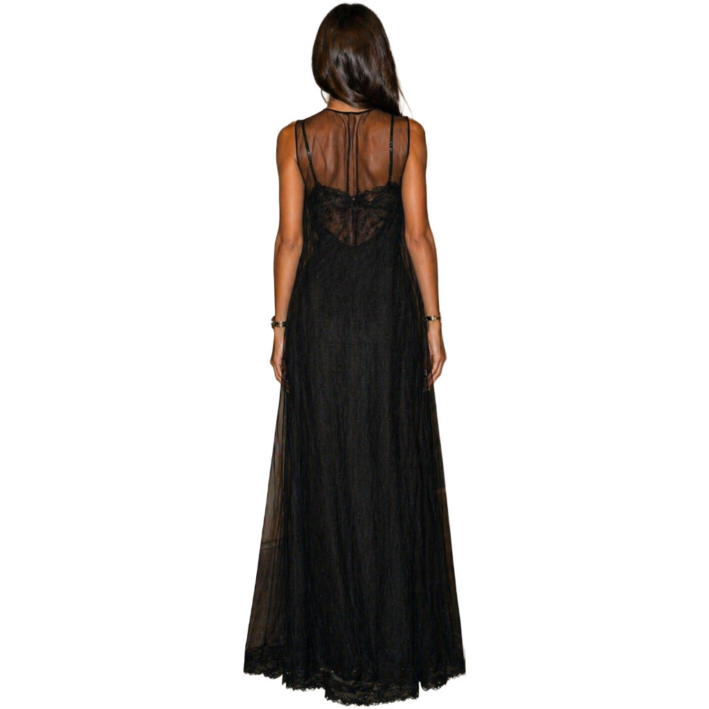 Dolce & Gabbana Lace Dress Doppiato Black — view 2