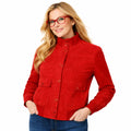 Emilio Romanelli Suede Jacket Red