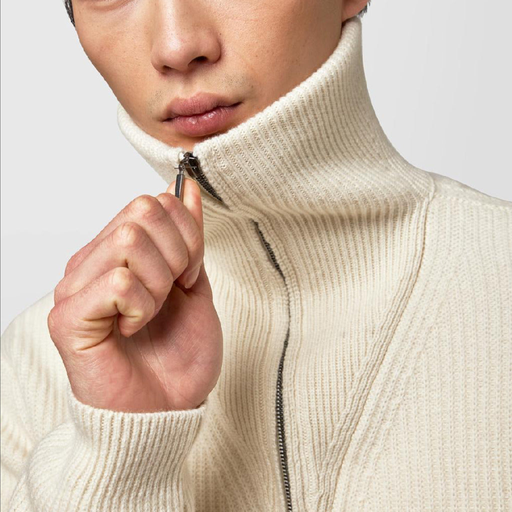 Alpha Studio Brioche-Knit Turtleneck Sweater — view 2