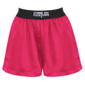 Comme Des Fuckdown Satin Shorts In Raso Fuxia