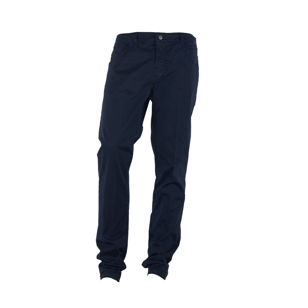 100% Milano Cotton Trousers Blue