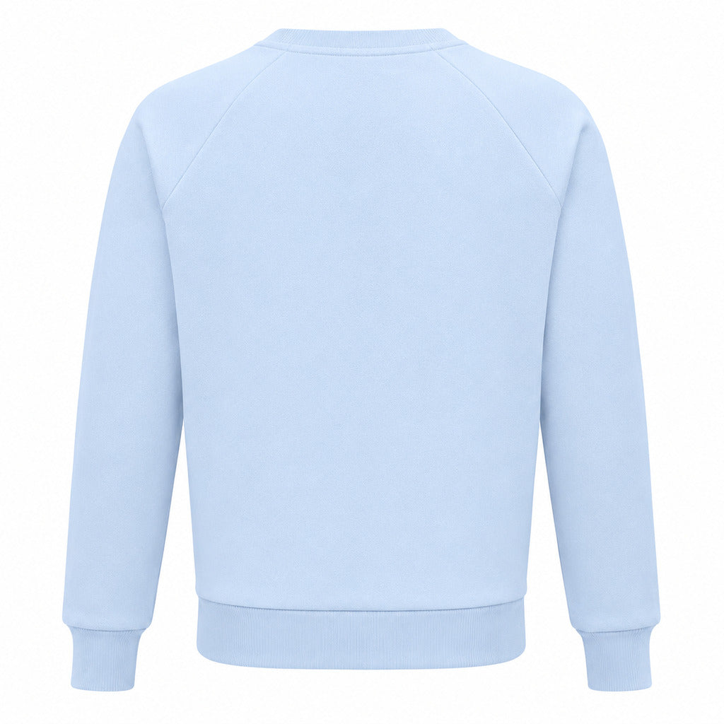 Balmain Cotton Sweatshirt Crewneck Azzurra — view 2