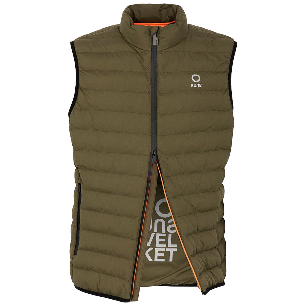Suns Quilted Vest Army Green — view 3