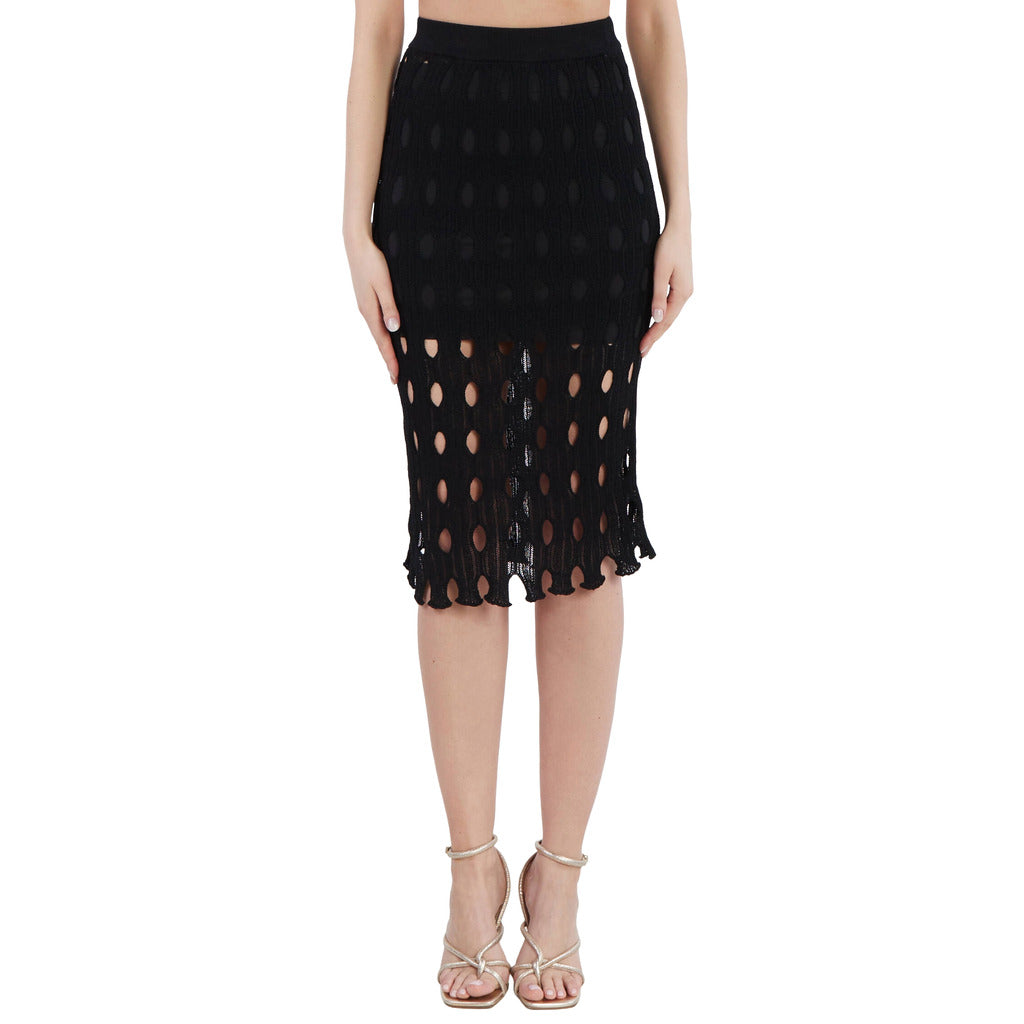 Pinko Skirt Robots Black