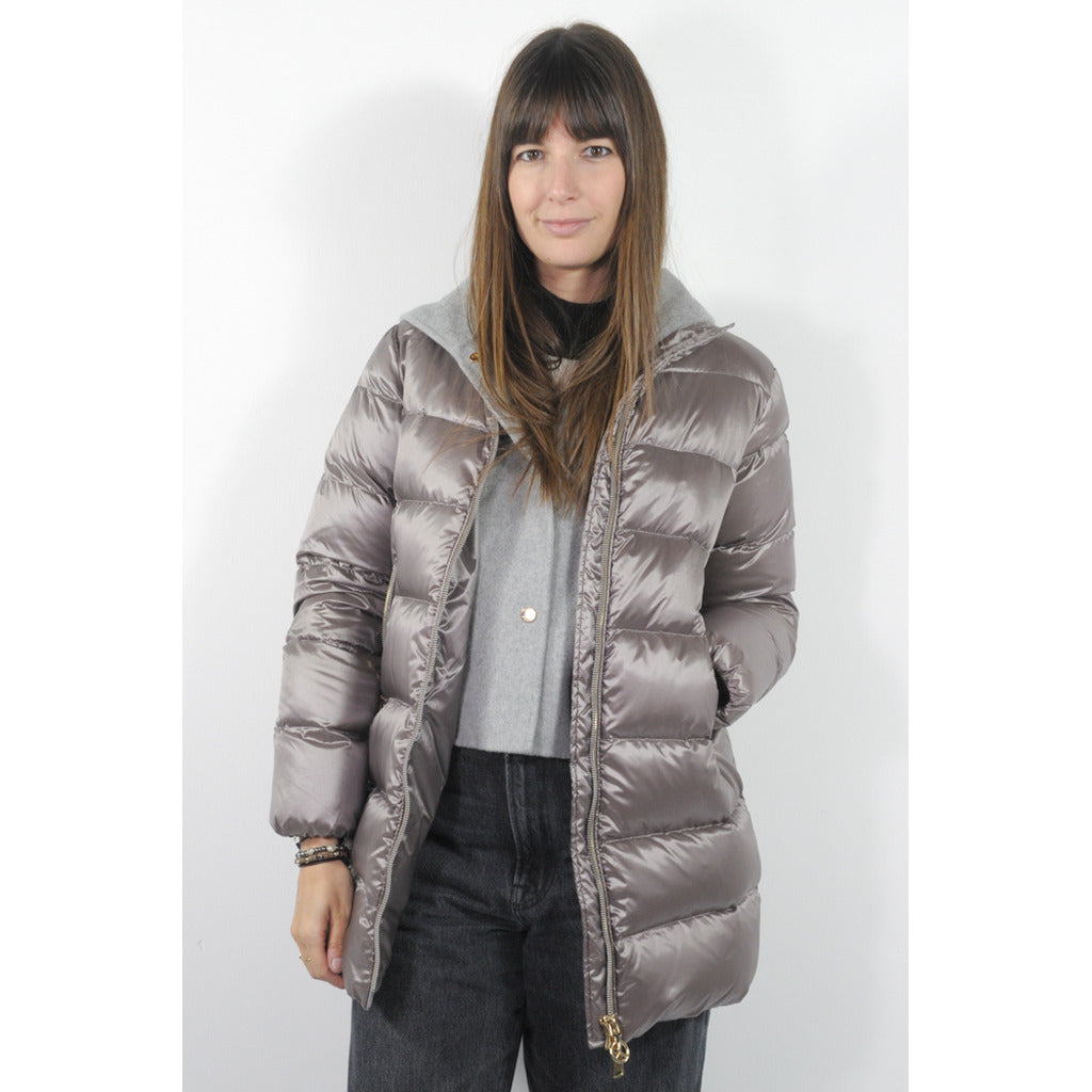 People Of Shibuya Wool Quilted Down Jacket In Ultralight Technical Fabric Gold — view 3