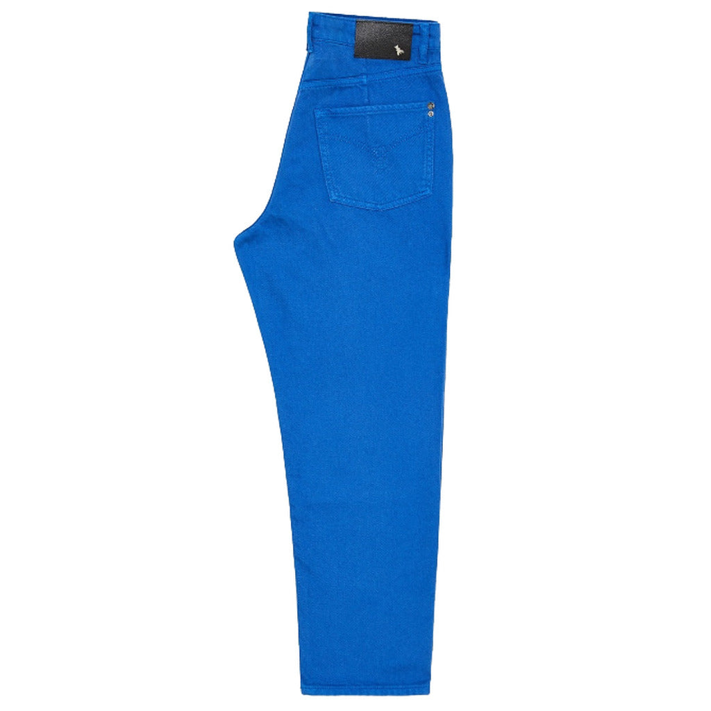 Patrizia Pepe Cotton Trousers Blue Ray — view 3