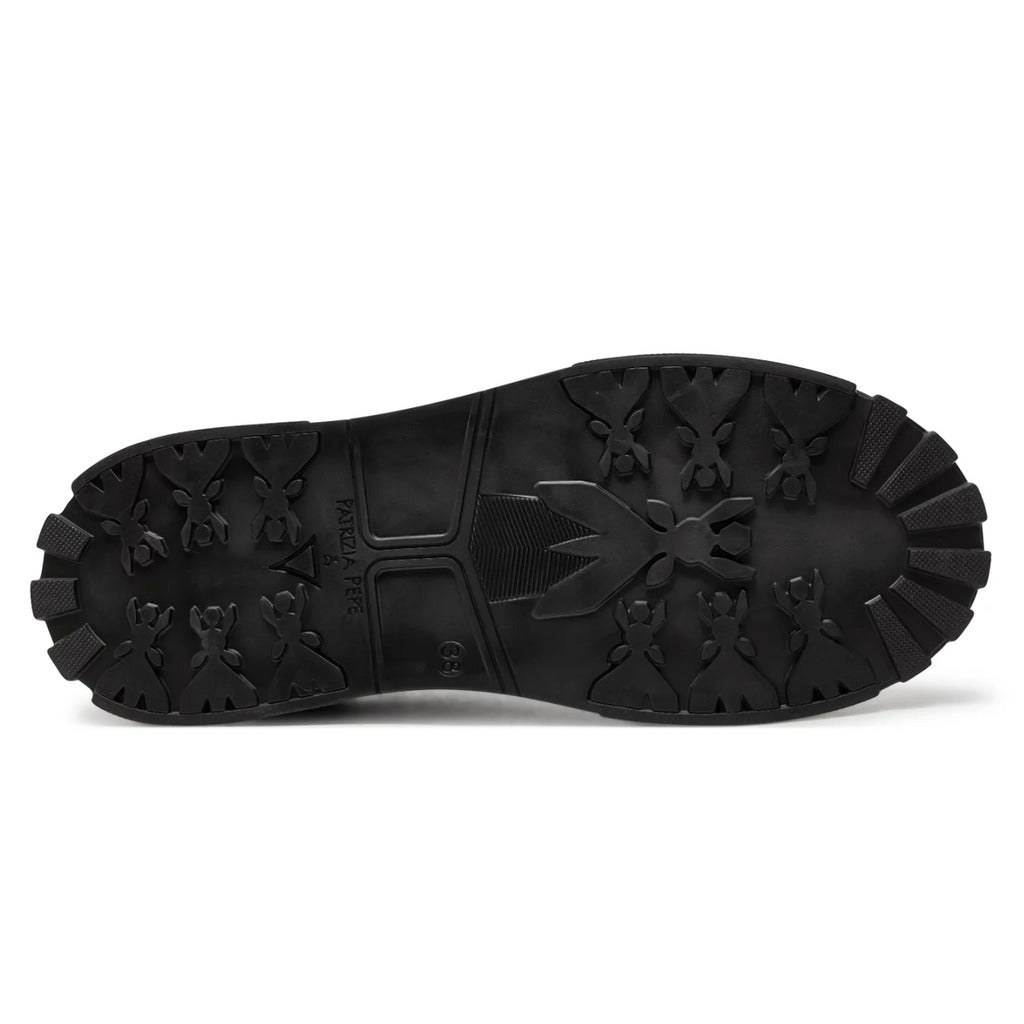 Patrizia Pepe Calfskin Sneakers Pelle Nera Black — view 6