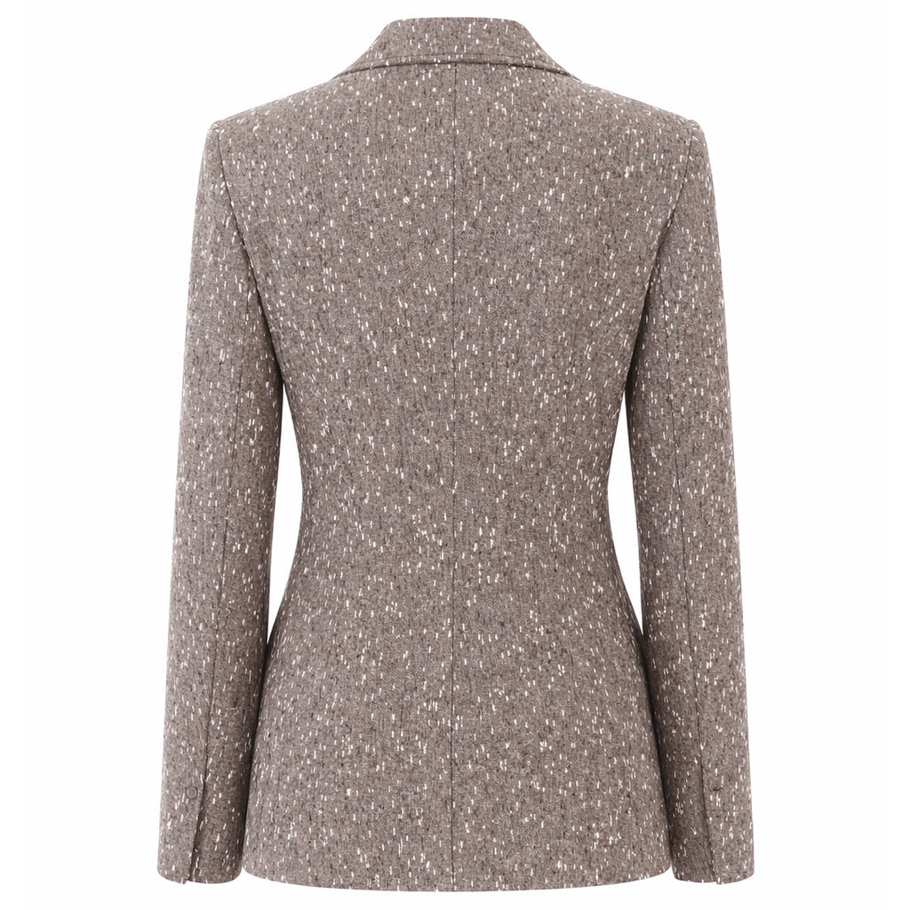 Patrizia Pepe Wool Jacket Pepper Black & White — view 3