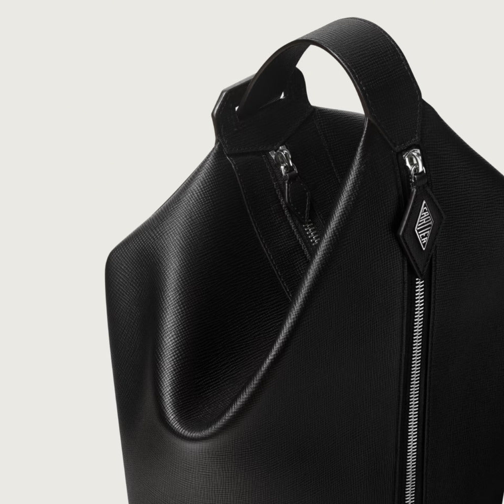 CARTIER Zaino Losange black grained calfskin leather backpack – Siebentaschen