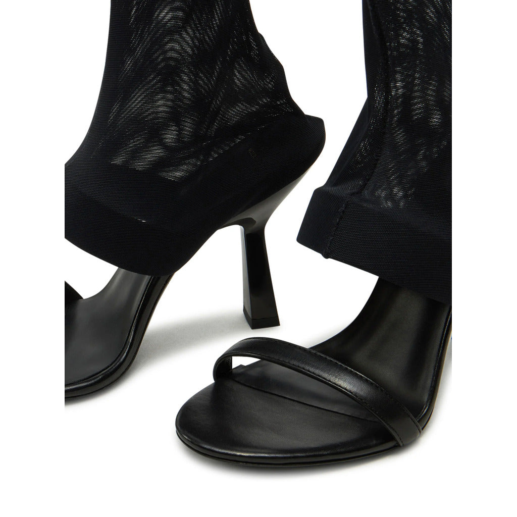 Patrizia Pepe Calfskin Stivaletti Tulle Neri Black — view 4