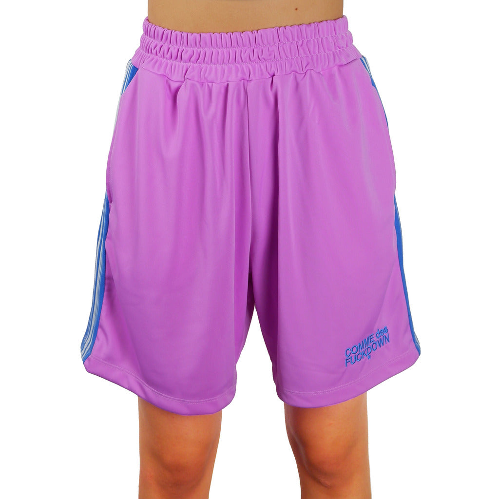 Comme Des Fuckdown Triacetate Bermuda With Striped Side Bands And