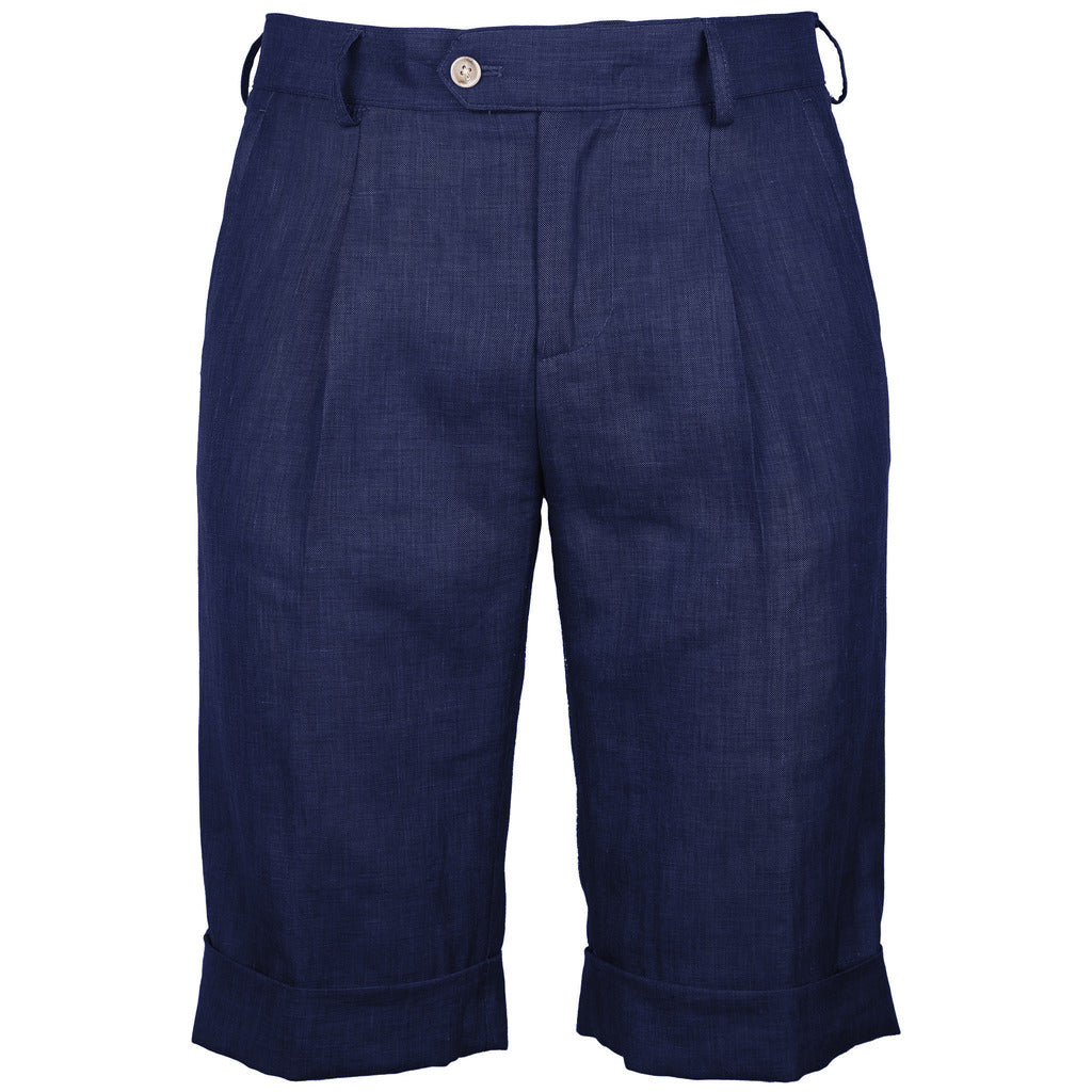 Loro Piana Linen Shorts Summertime Lino Navy