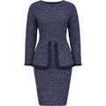 Elisabetta Franchi Dress Blue Taglio Vivo
