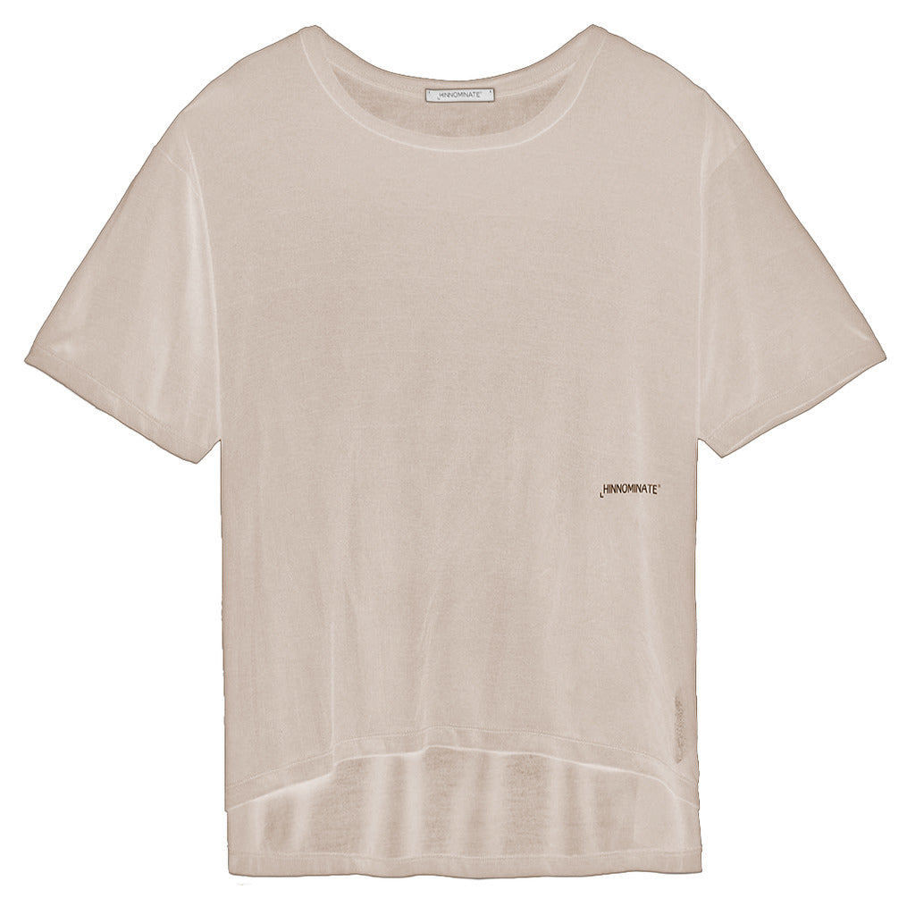 Hinnominate Women'S Oversized T-Shirt In Modal With Rounded