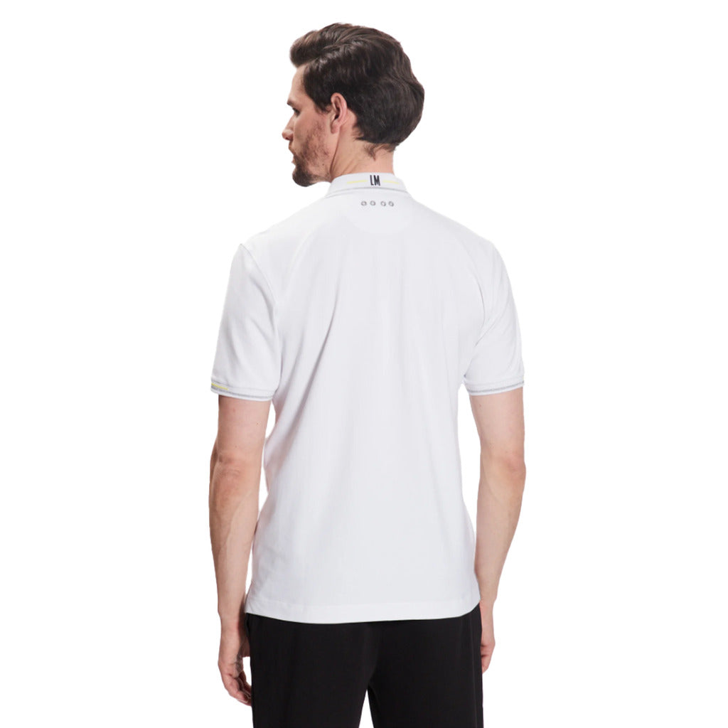 La Martina Cotton Polo Jersey Silky Fini Silver — view 2