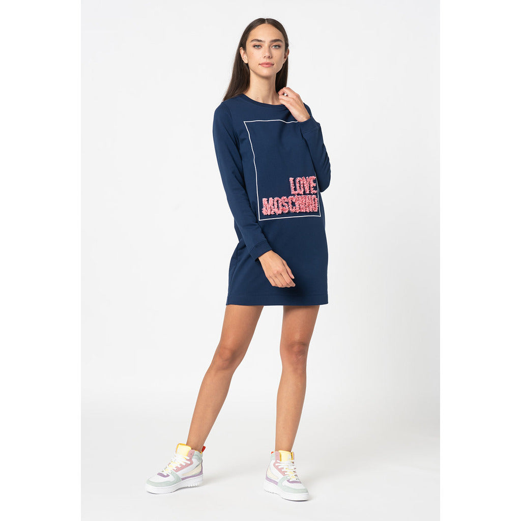 Love Moschino Discover The Dress — Dress, Blue Color — view 4