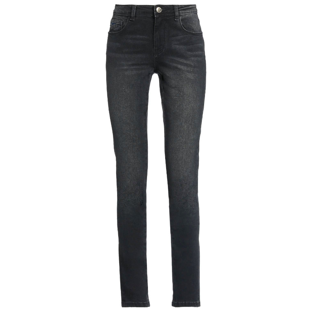 Yes Zee Black Skinny Jeans In Slightly Stretch Cotton